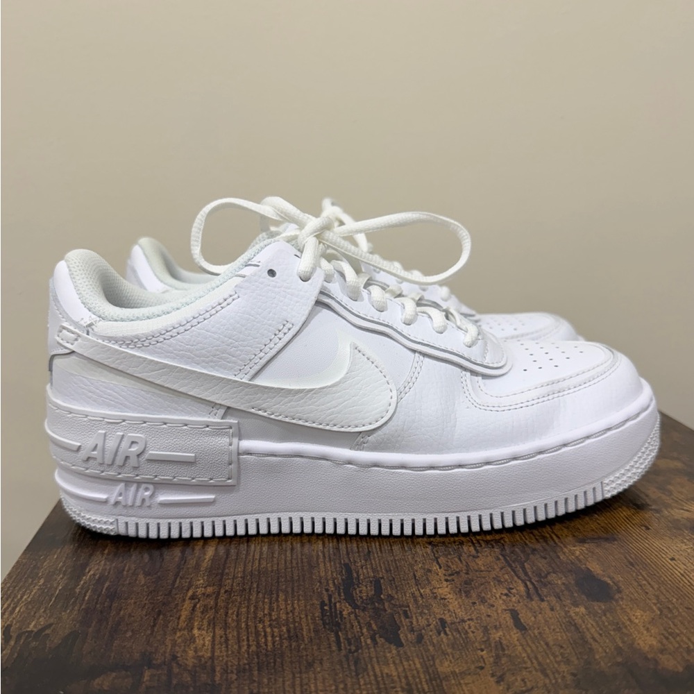 Nike Air Force 1 Shadow Sneakers, Women’s Size 8, White